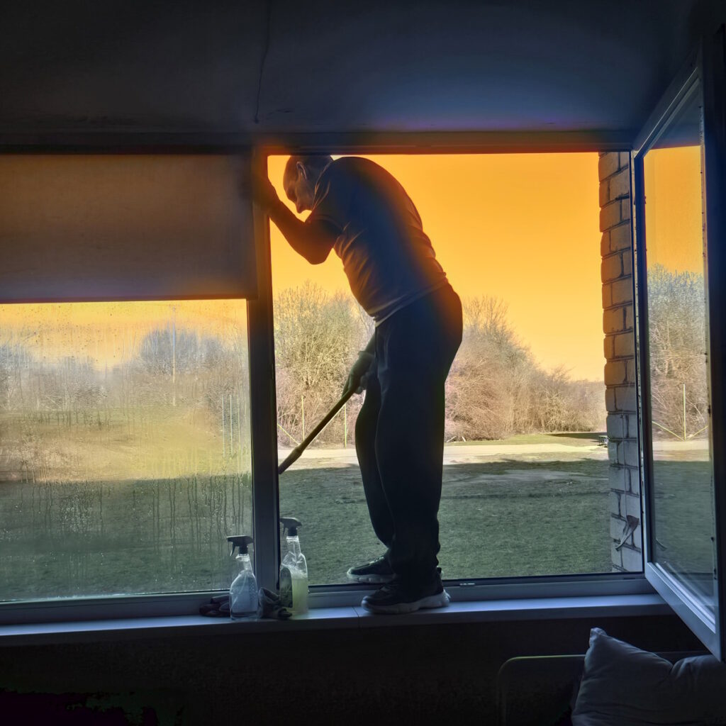 Vyriškis valo langus