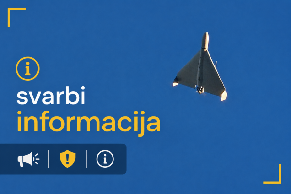 Svarbi informacija - dronas